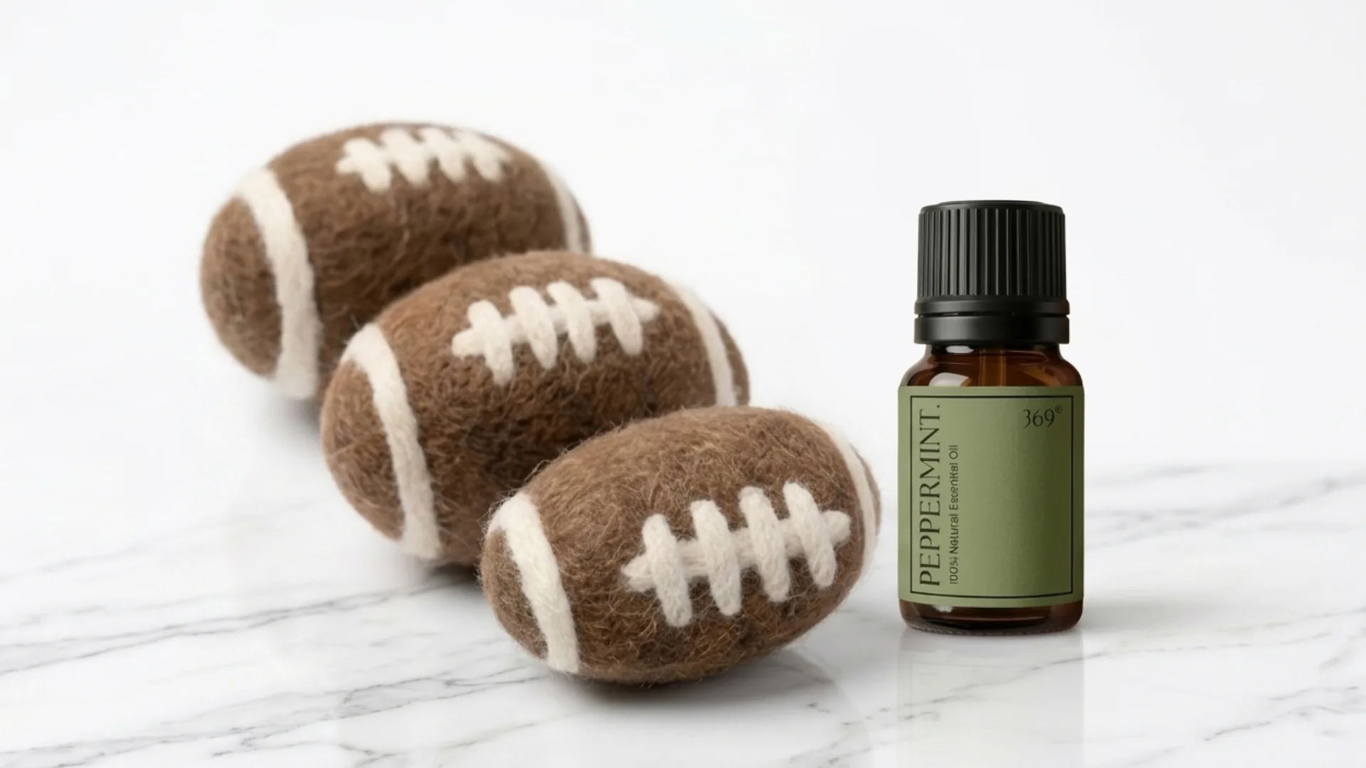 Wool & Oil Dryer Balls — Football